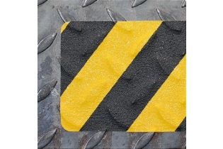 Противоскользящая лента STEPING тип Формуемый цвет желто-черный ширина 25 мм длина 18,3 м износостойкость 1 млн. шагов крупность (размер) абразива 60Grit