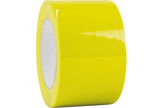 ПВХ лента повышенной прочности для разметки (ПВХ ОПП) STEPING ширина 75 мм длина 33 м толщина 150 мкм цвет желтый