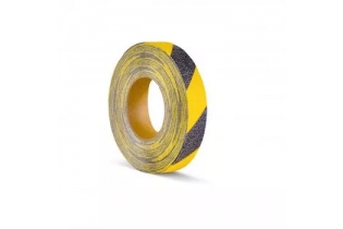Steping Tape Signal Basik (Желто-черный/75мм) Противоскользящая самоклеющаяся абразивная бюджетная лента